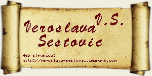 Veroslava Šestović vizit kartica